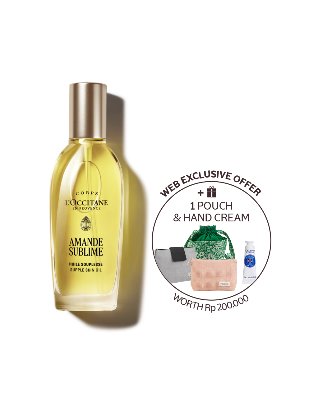 Buy Amande Sublime Supple Skin Oil 100ml | L'Occitane Indonesia