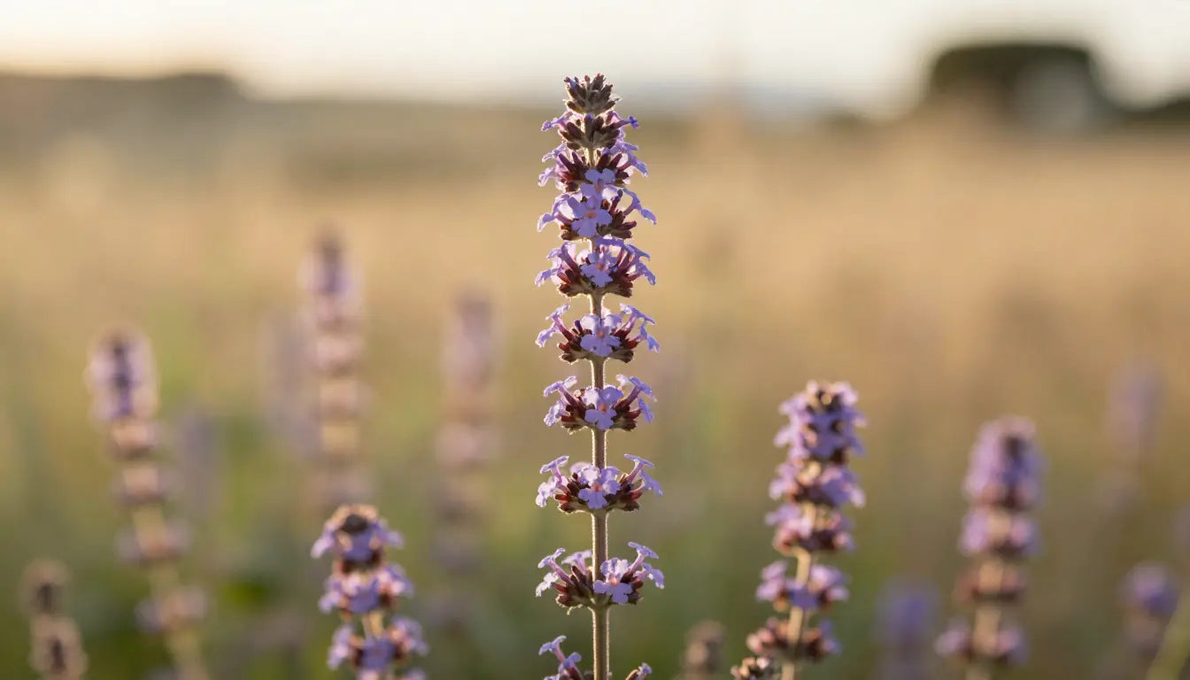 Tanaman verbena di ladang Provence, sumber aroma segar khas rangkaian Verveine L'Occitane