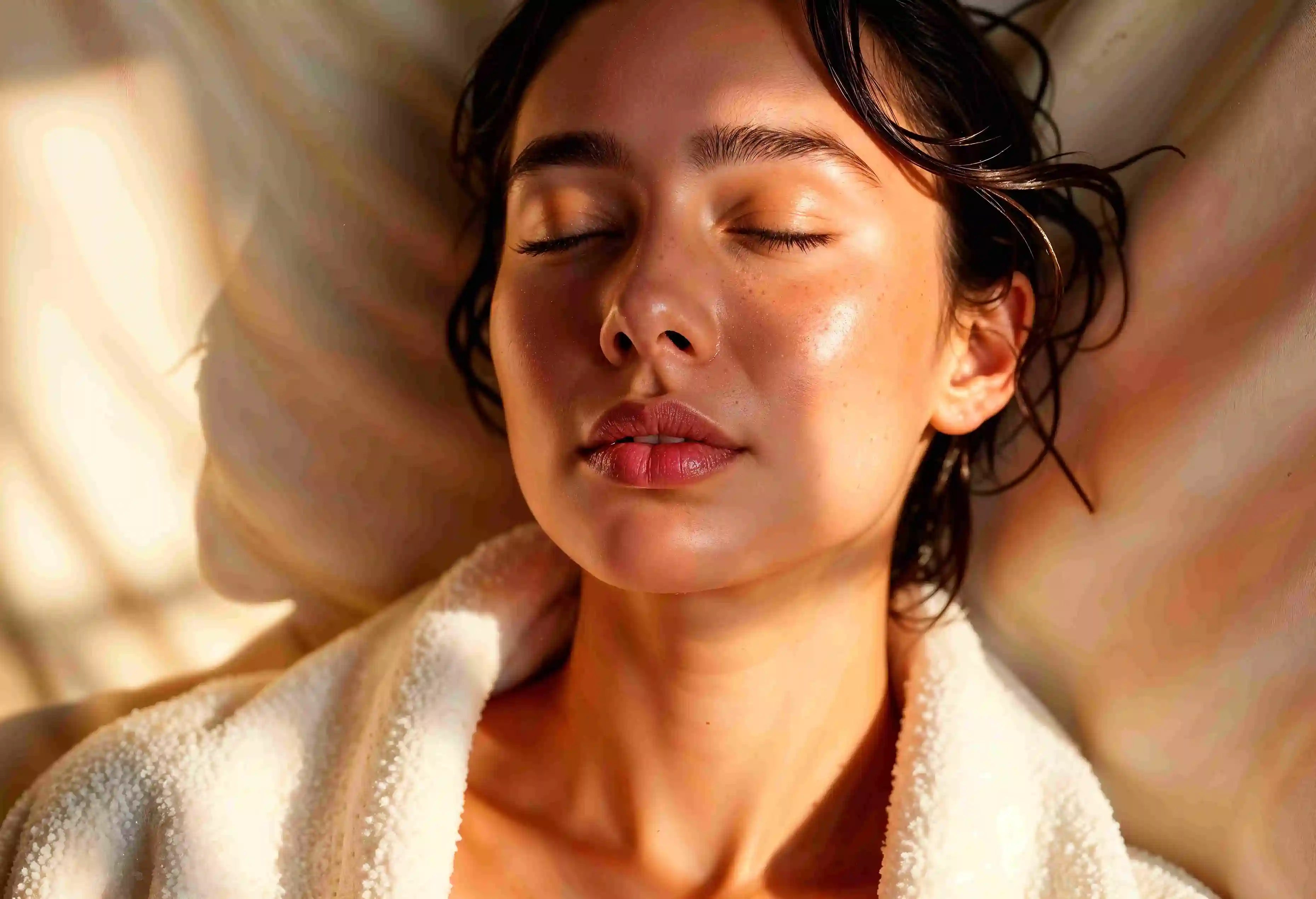 woman enjoying sunlight