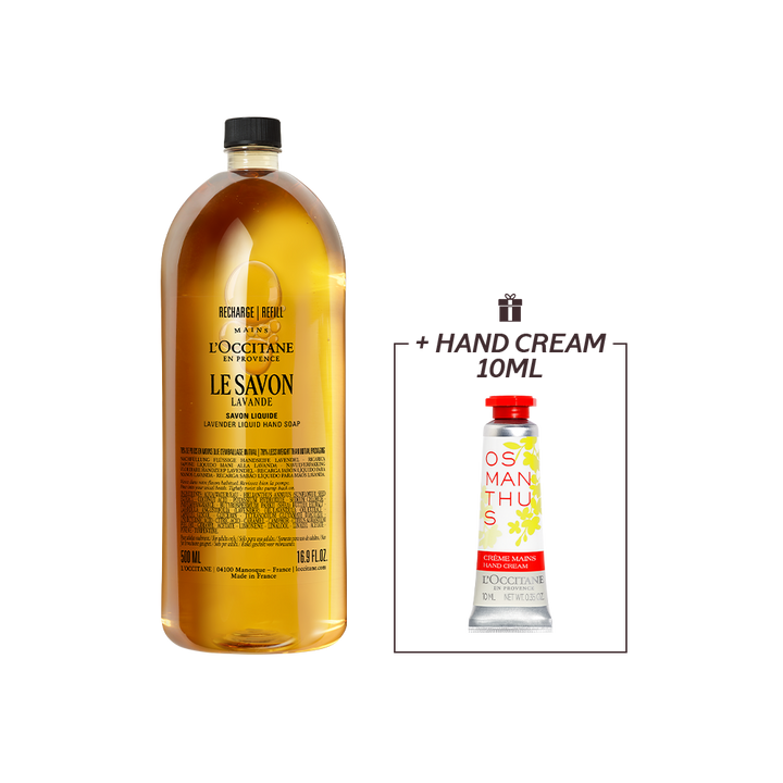 Le Savon Lavande Lavender Liquid Hand Soap Refill 500ml