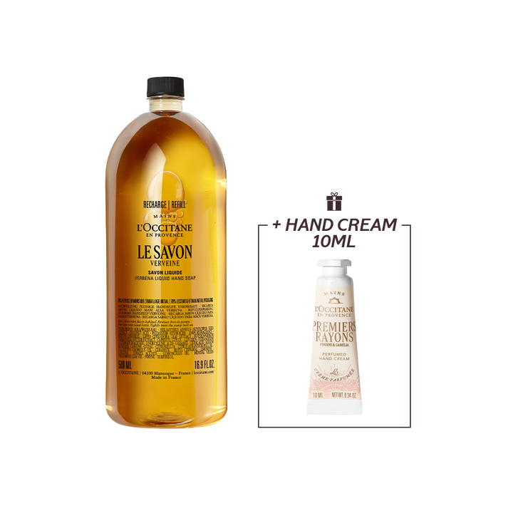 Le Savon Verveine Verbena Liquid Hand Soap Refill 500ml