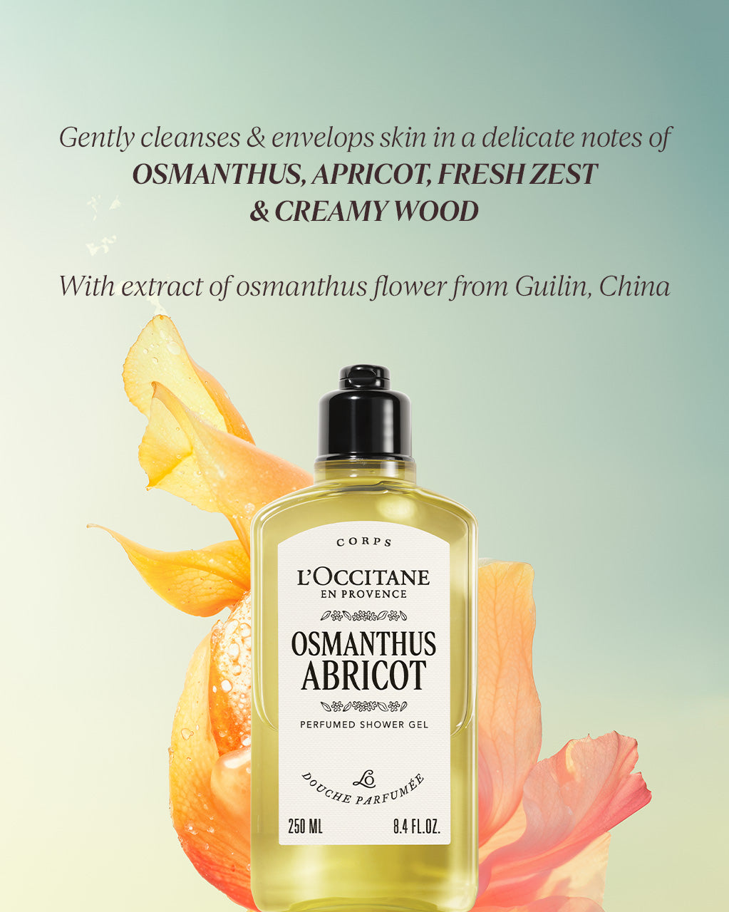 Osmanthus Abricot Perfumed Shower Gel 250ml