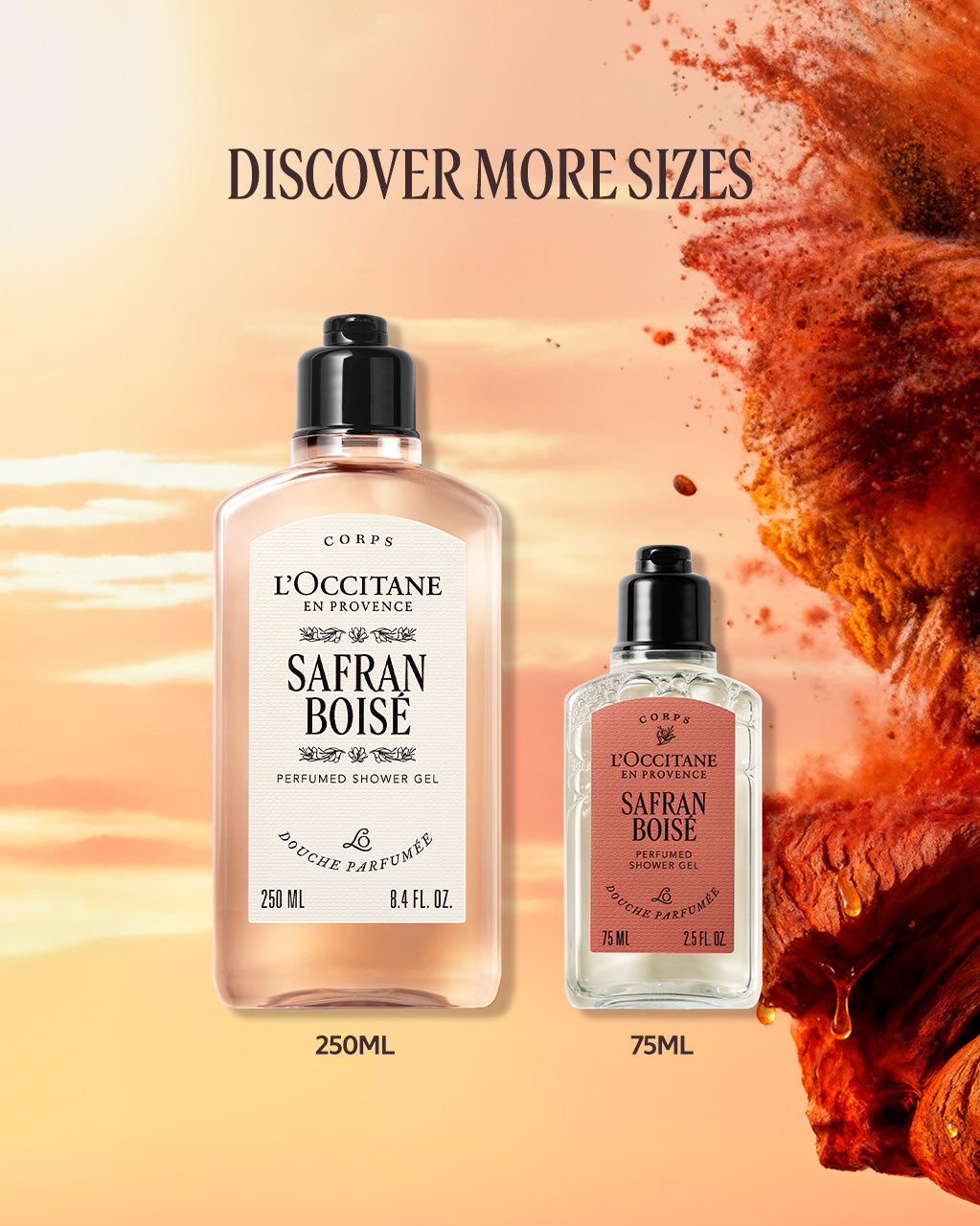 Safran Boisé Perfumed Shower Gel 75ml