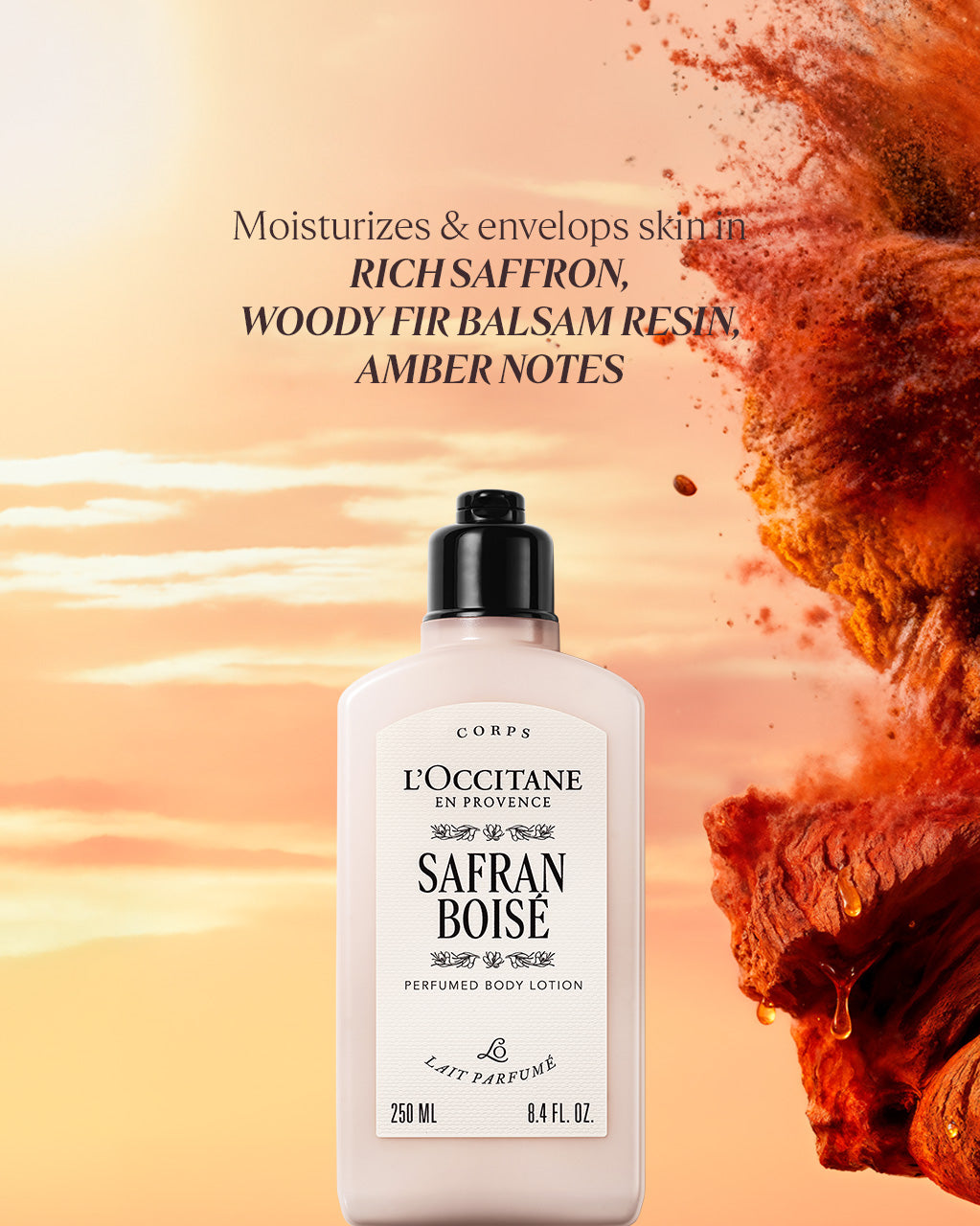 Safran Boisé Perfumed Body Lotion 250ml