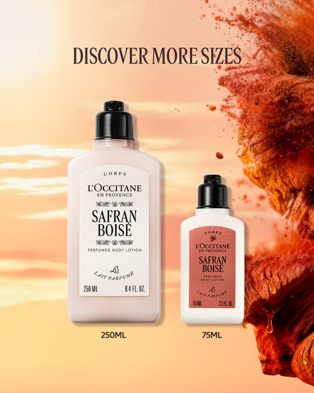 Safran Boisé Perfumed Body Lotion 75ml