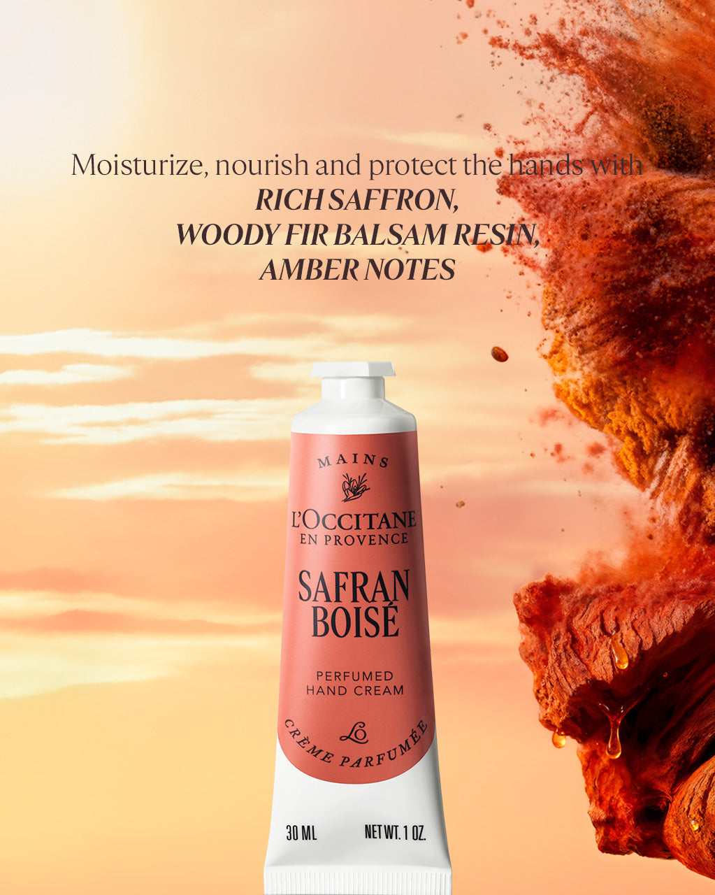 Safran Boisé Perfumed Hand Cream 30ml
