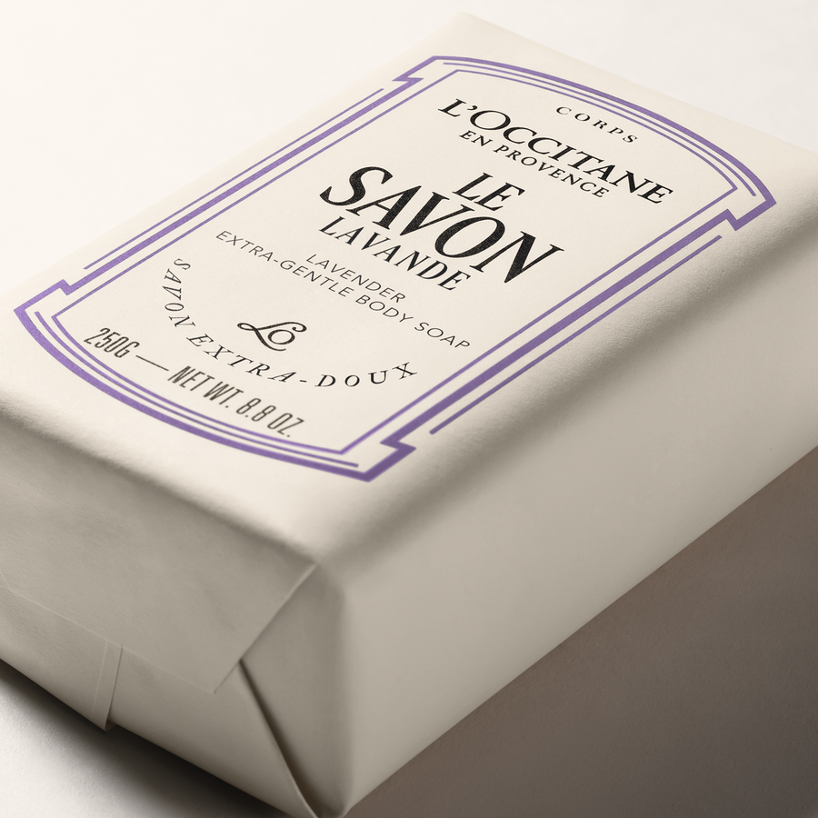 Le Savon Lavande Lavender Extra-Gentle Body Soap 250g