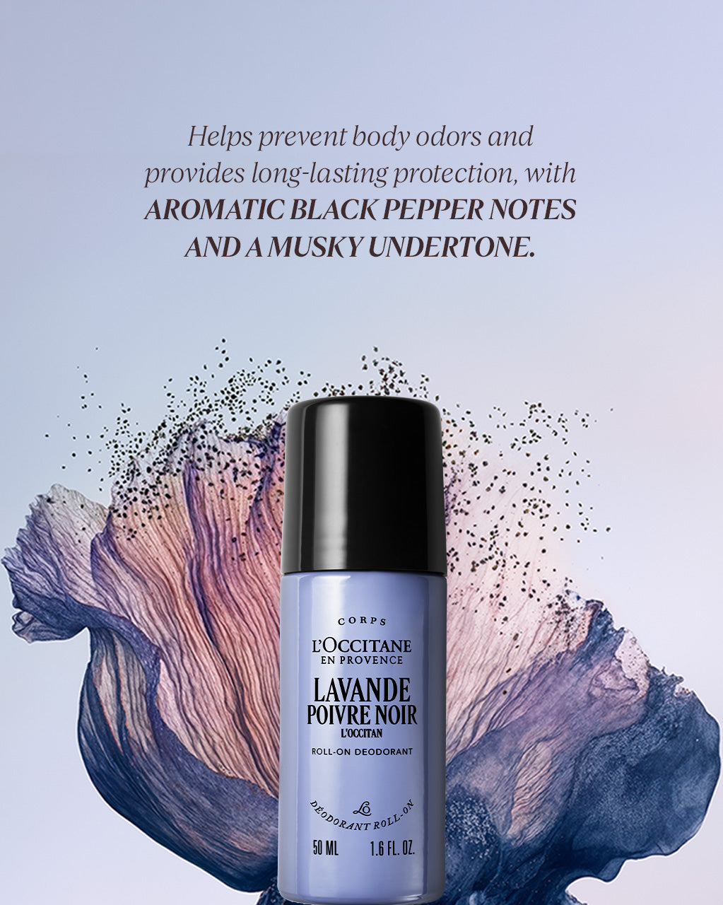 Lavande Poivre Noir Roll-On Deodorant 50ml