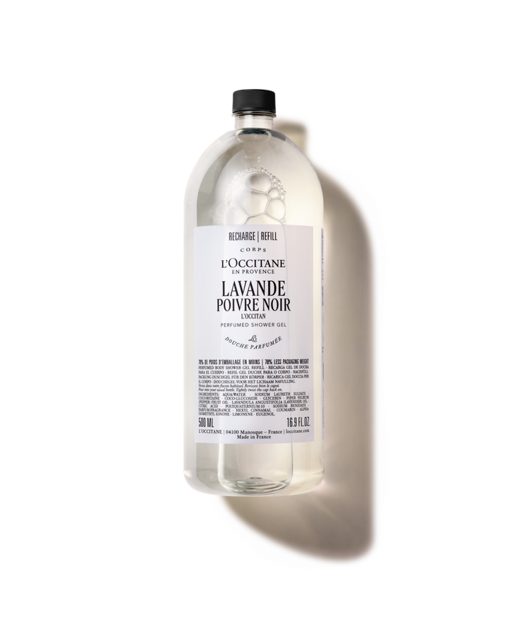Lavande Poivre Noir Perfumed Shower Gel Refill 500ml