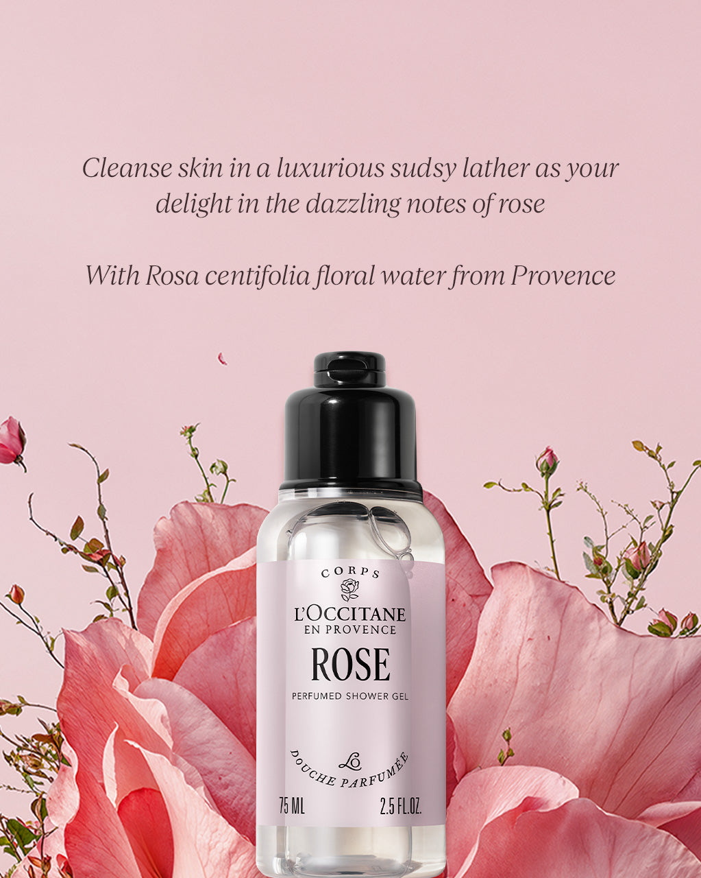 Rose Perfumed Shower Gel 75ml