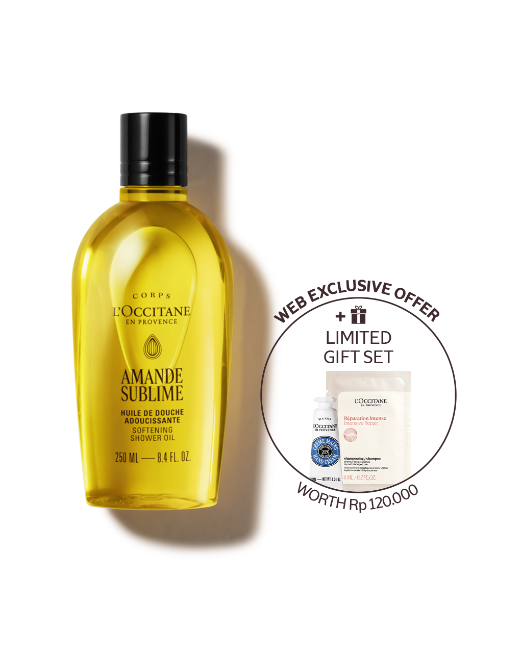 Amande Sublime Softening Shower Oil 250ml