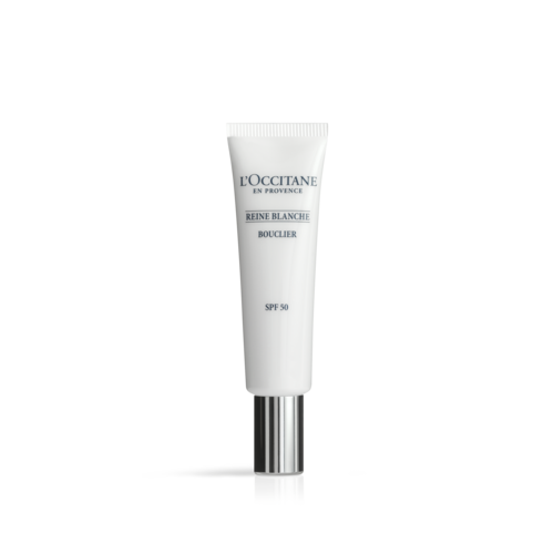 reine blanche illumintating sunscreen from loccitane