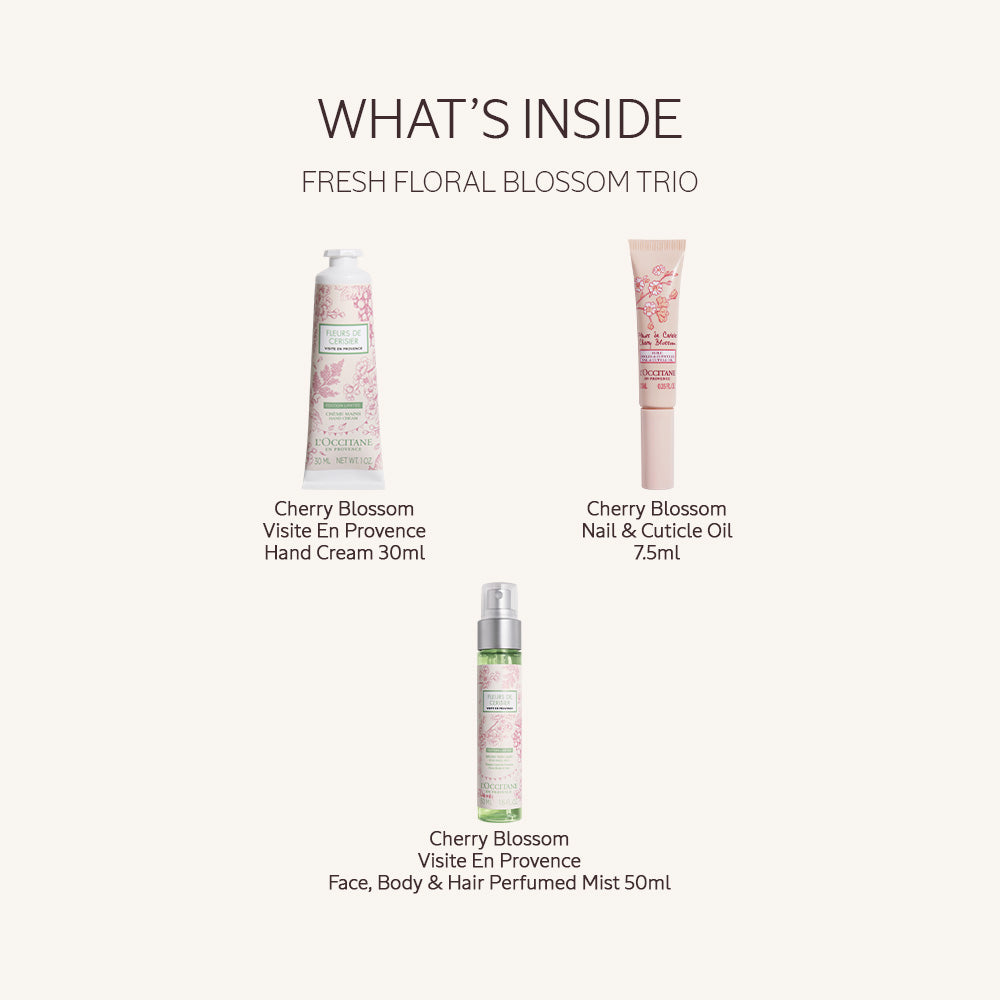 Fresh Floral Blossom Trio