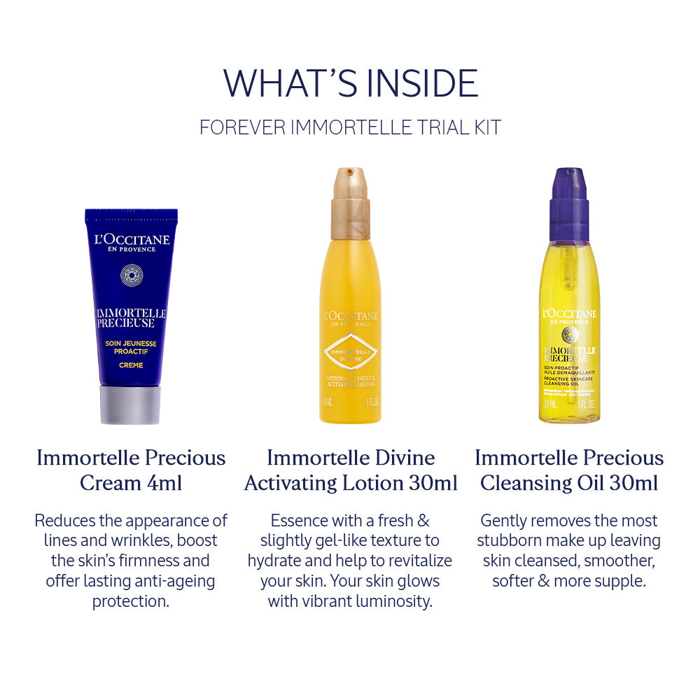 Online Exclusive - Forever Immortelle Trial Kit