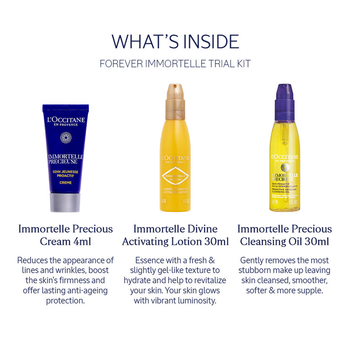 Online Exclusive - Forever Immortelle Trial Kit