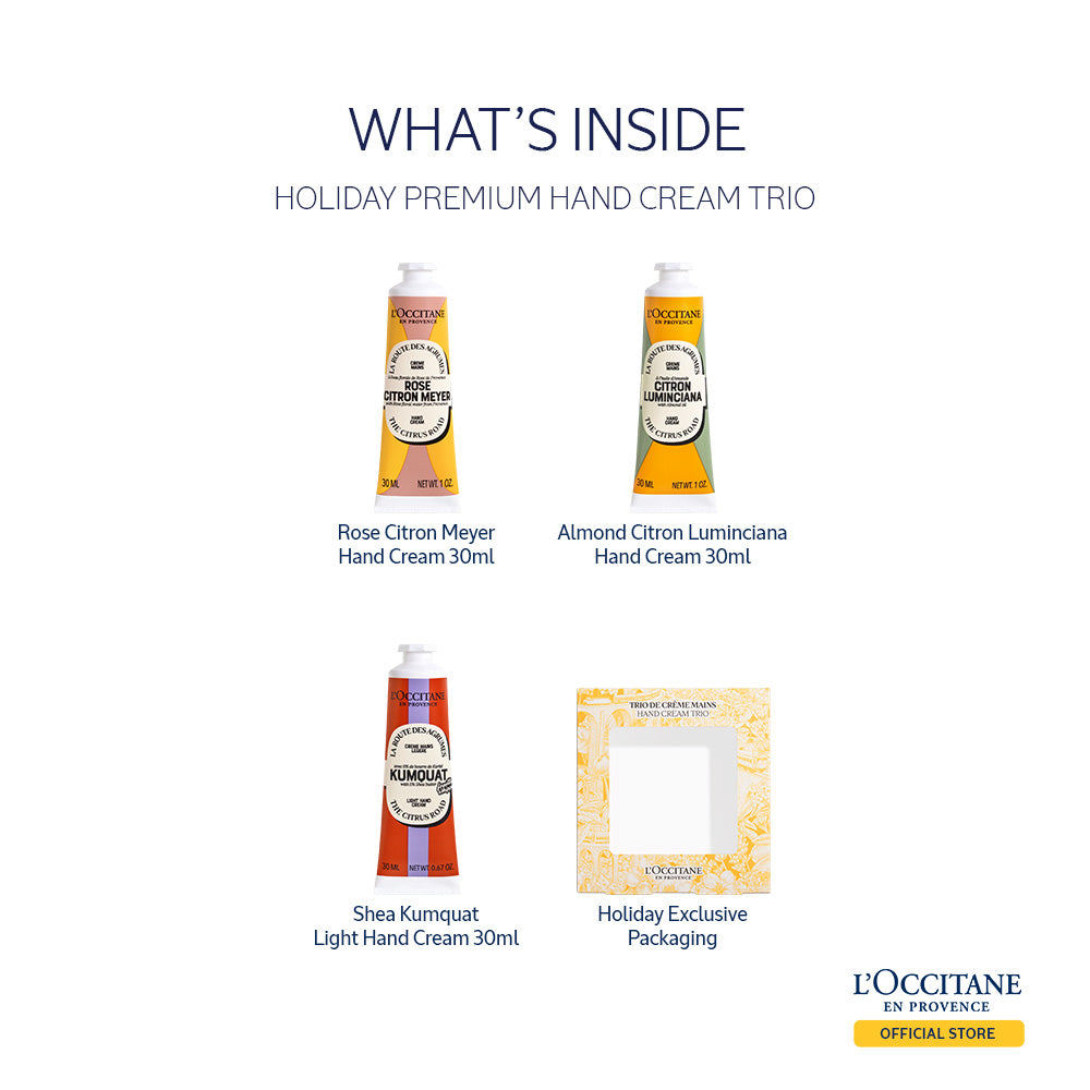 Holiday Premium Hand Cream Trio