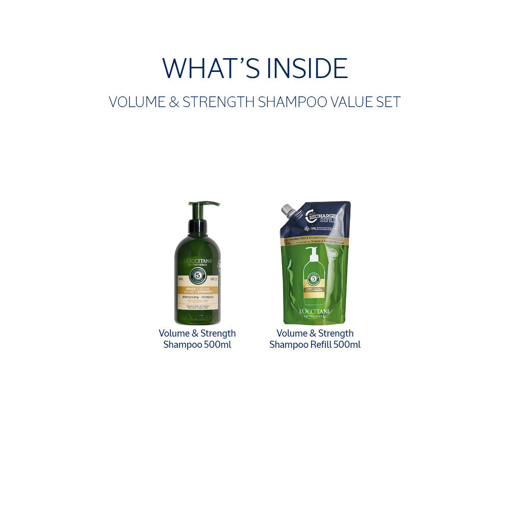 Volume & Strength Shampoo Value Set L'Occitane Indonesia