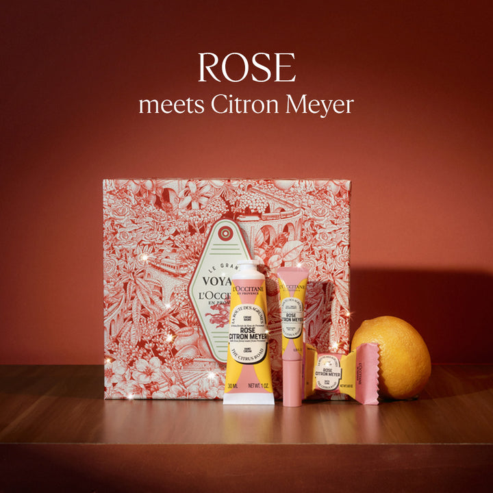 Rose & Citron Meyer Floral Trio