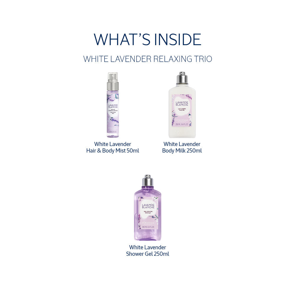 White Lavender Relaxing Trio