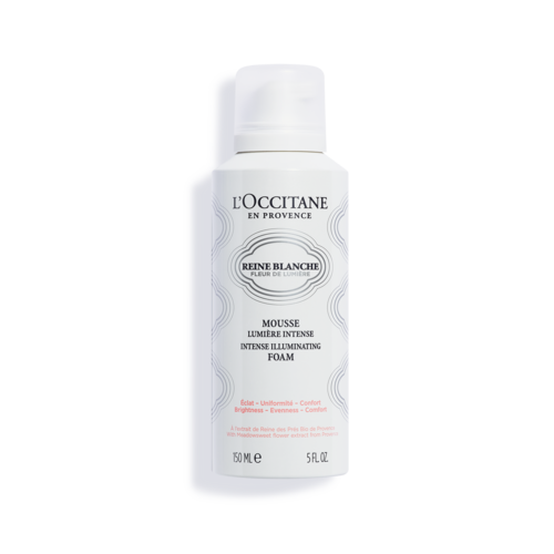 reine blanche intense foam dari loccitane