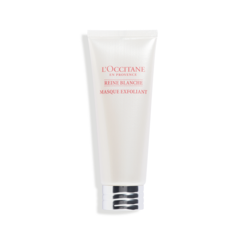 masker eksfoliasi wajah reine blanche dari loccitane